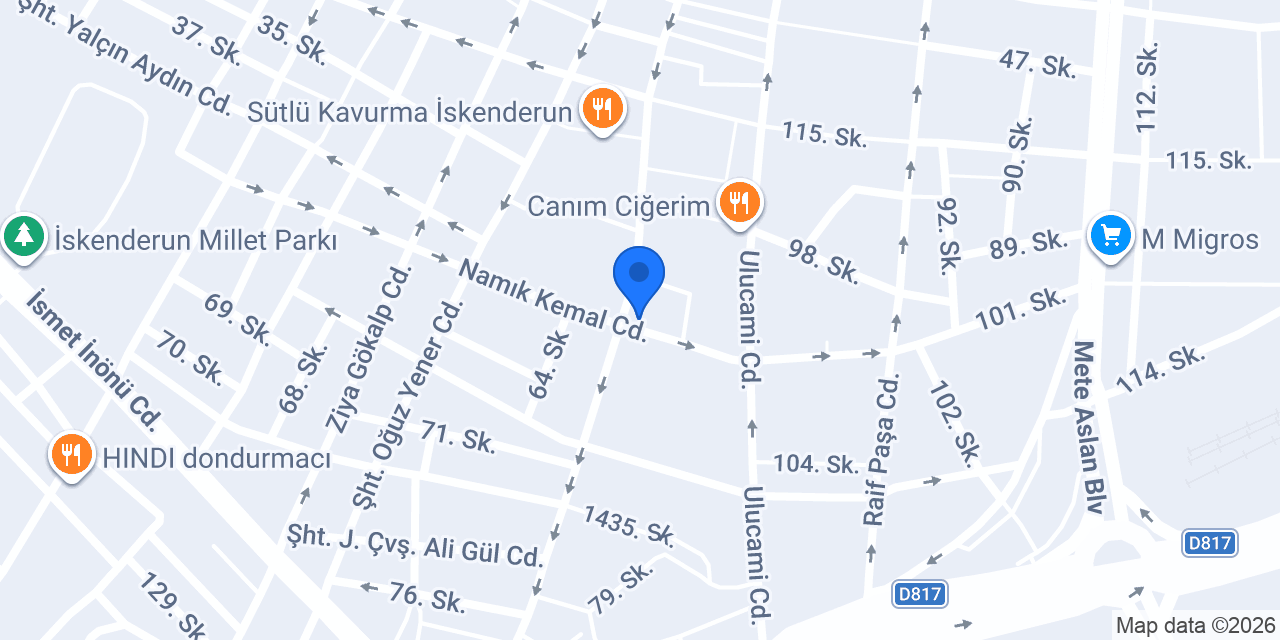 İskenderun Kitap Dünyası konumu