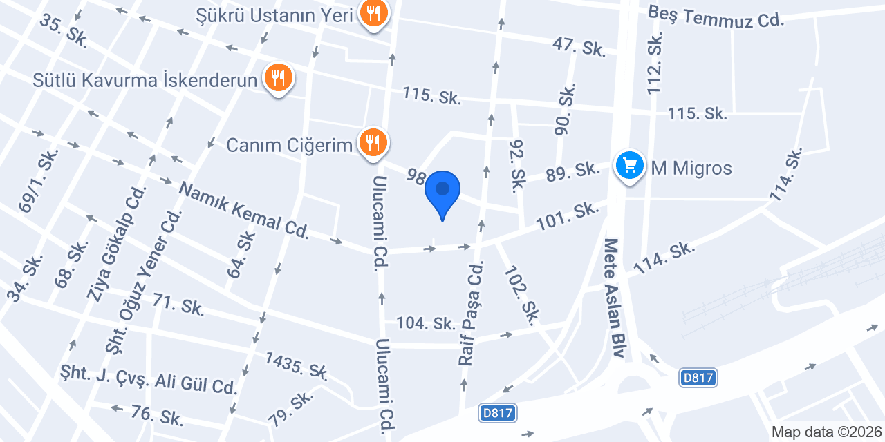 Şenöz Unlu Mamülleri konumu