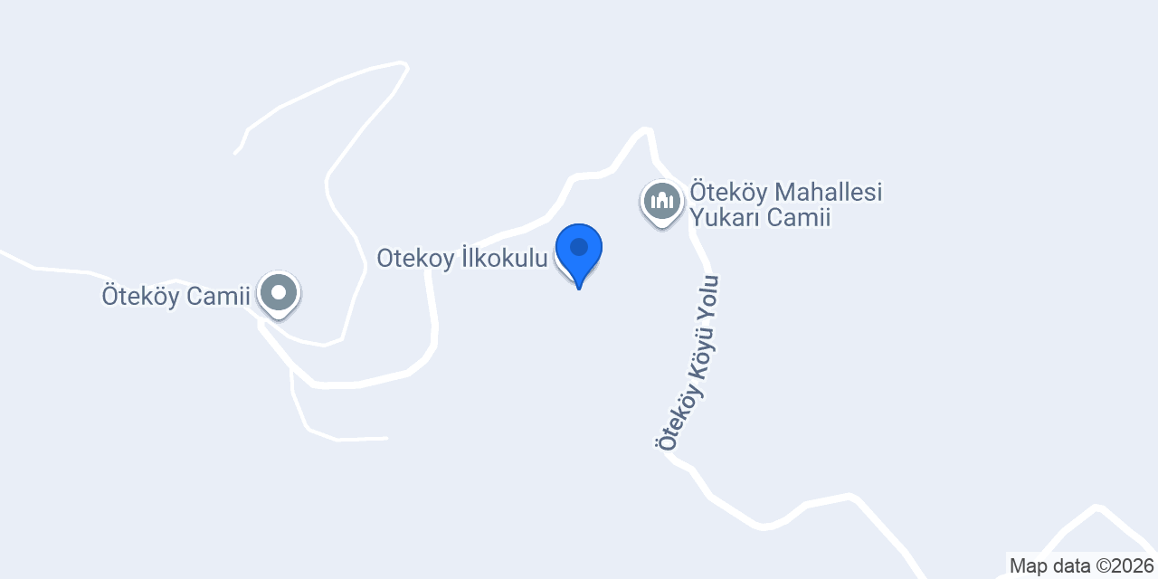Otekoy İlkokulu konumu