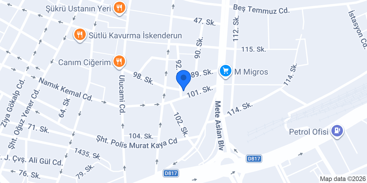 Asermak Asansör konumu