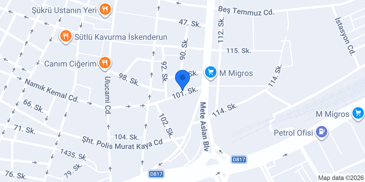Öztürk Av Malzemeleri konumu