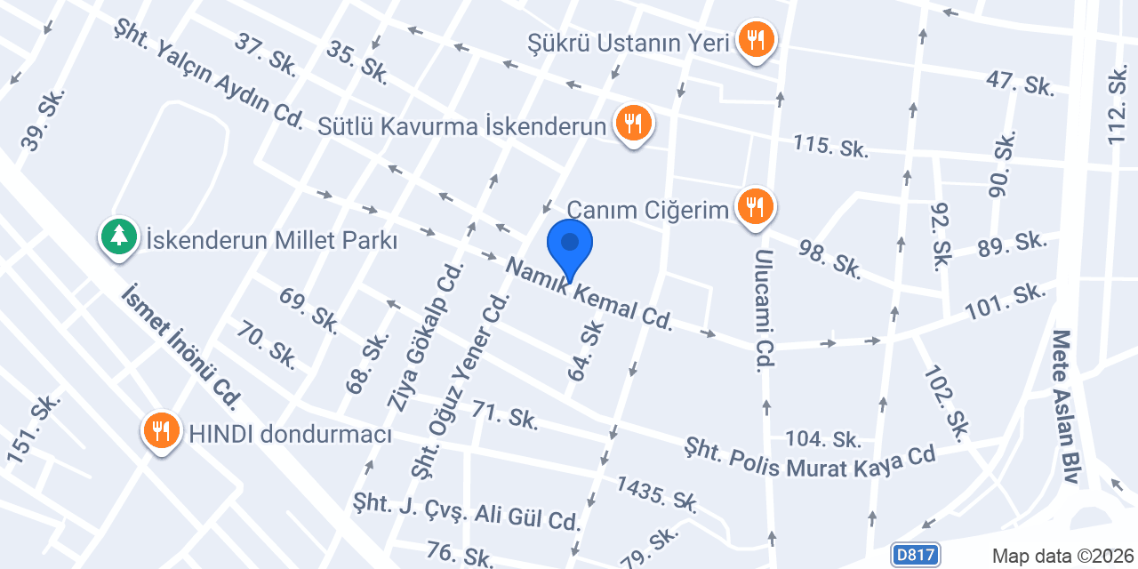 İskenderun Hediyelik konumu