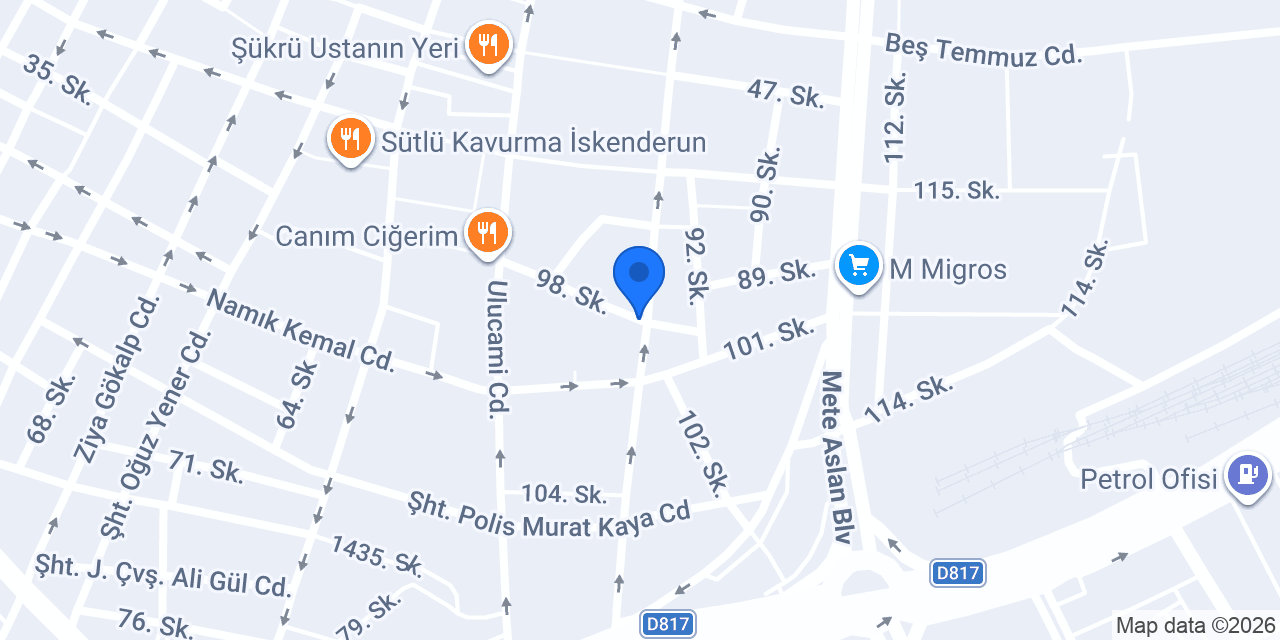 Çınar Emlak konumu