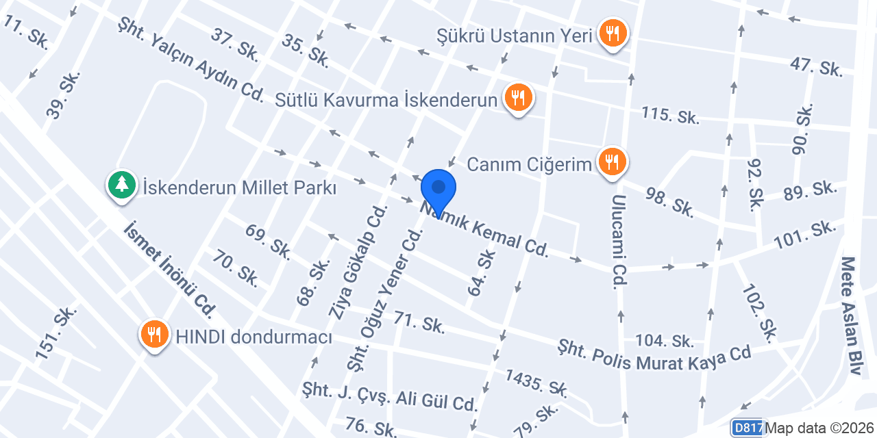 Beş Temmuz İlköğretim Okulu konumu