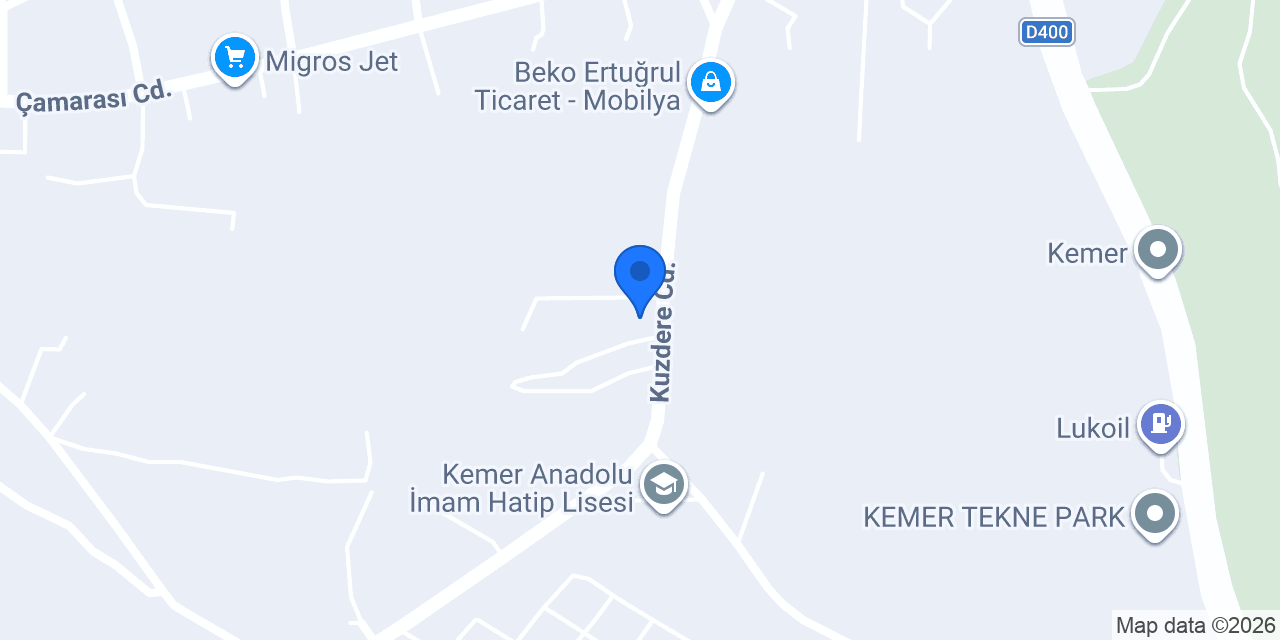 Enes Ticaret Kemer konumu