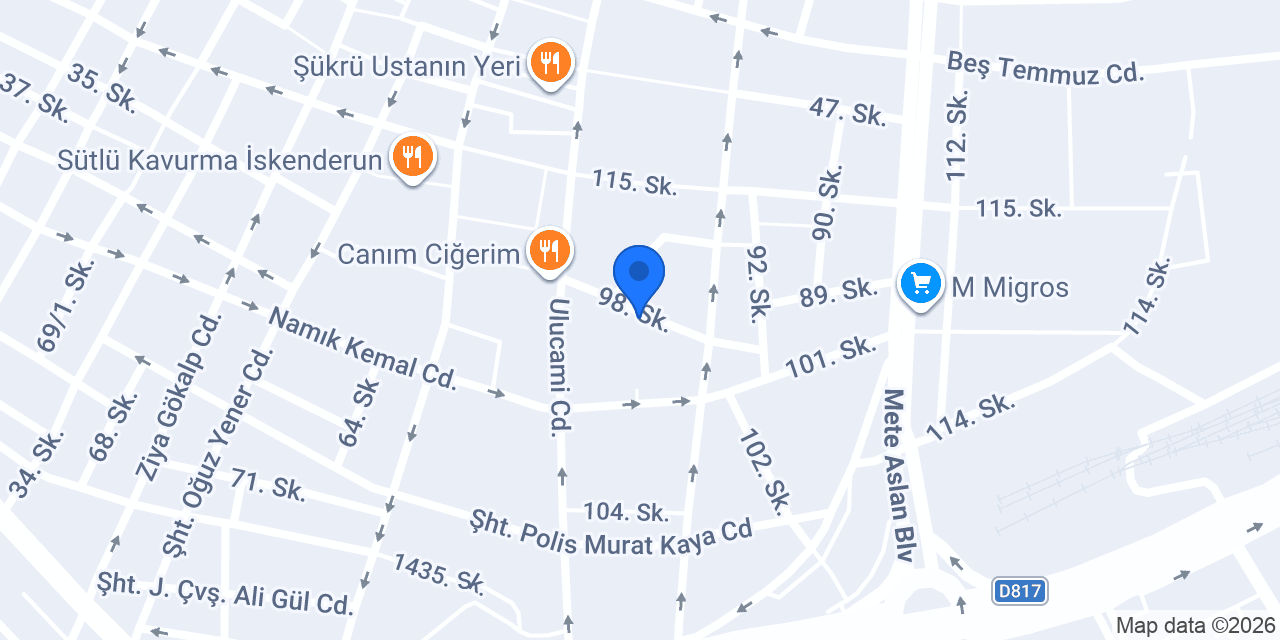 Melis Humus Evi konumu
