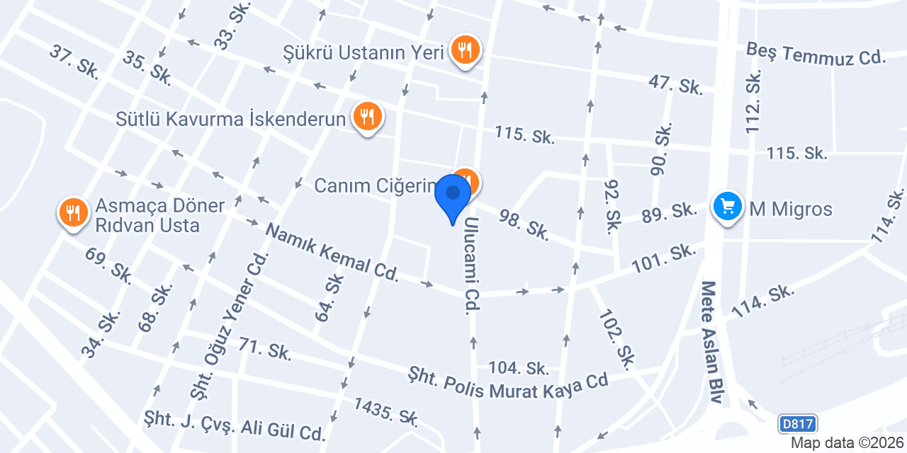 Çamlica Döner konumu