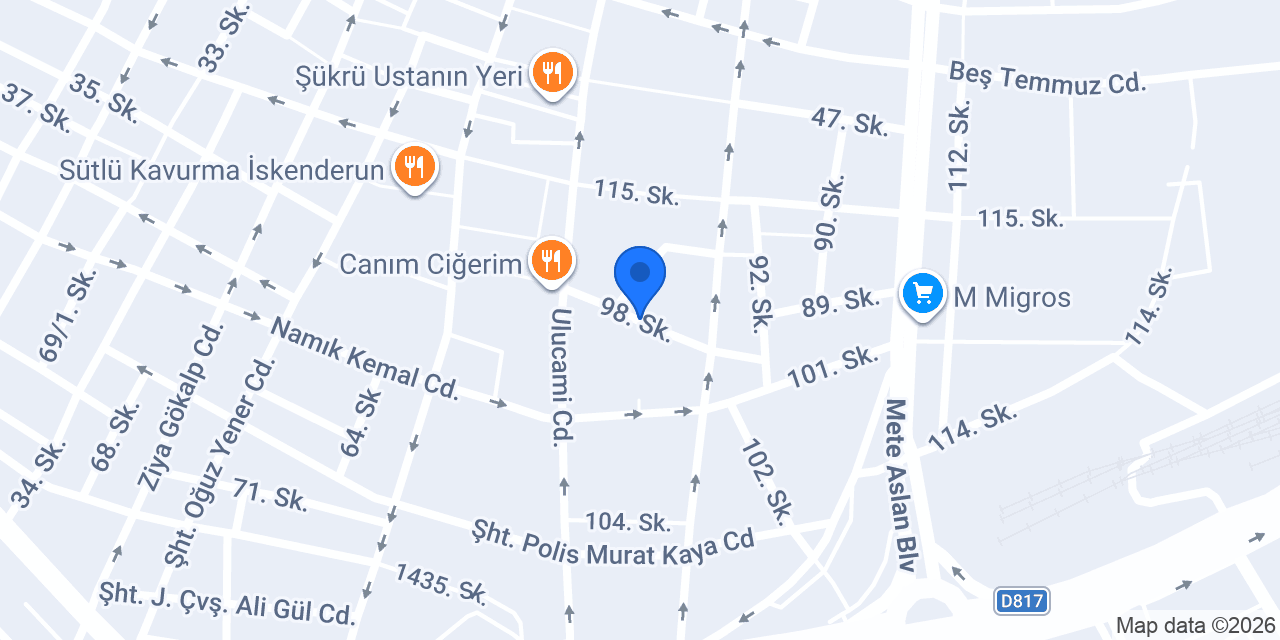 Tuana Erkek Kuaförü konumu