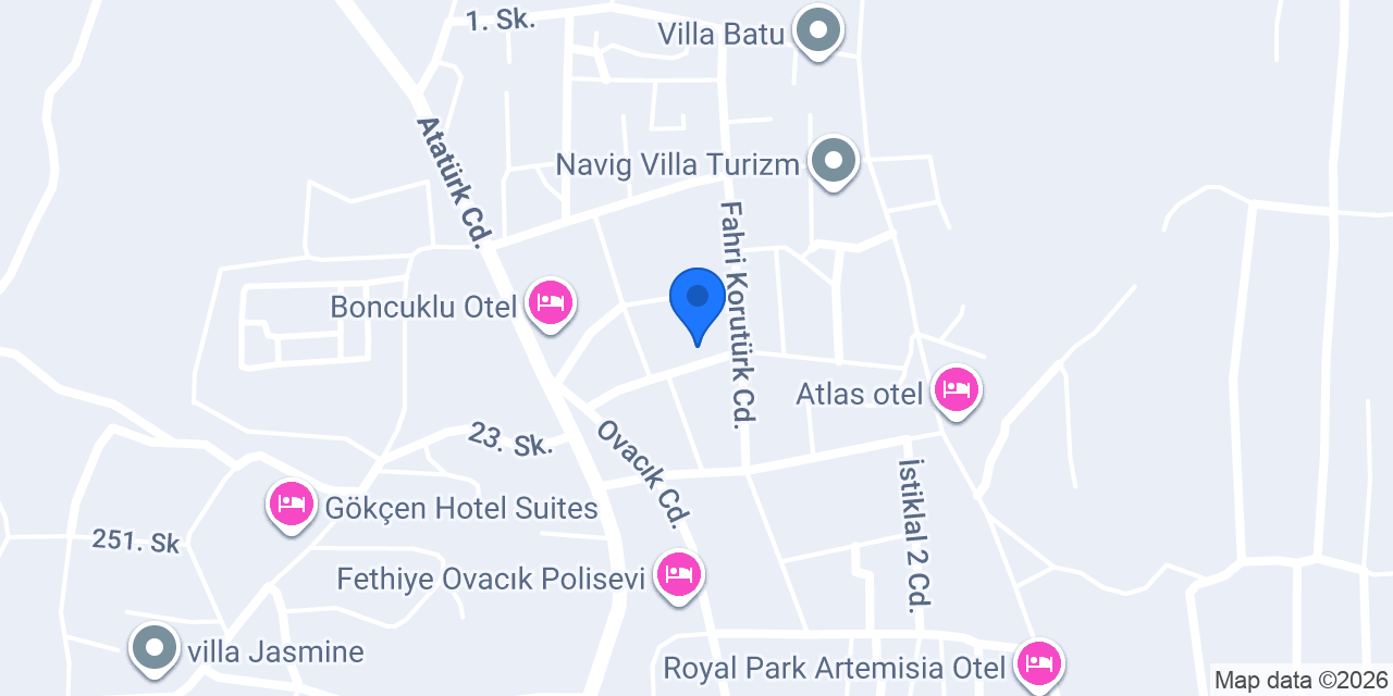 Villa Oriana konumu