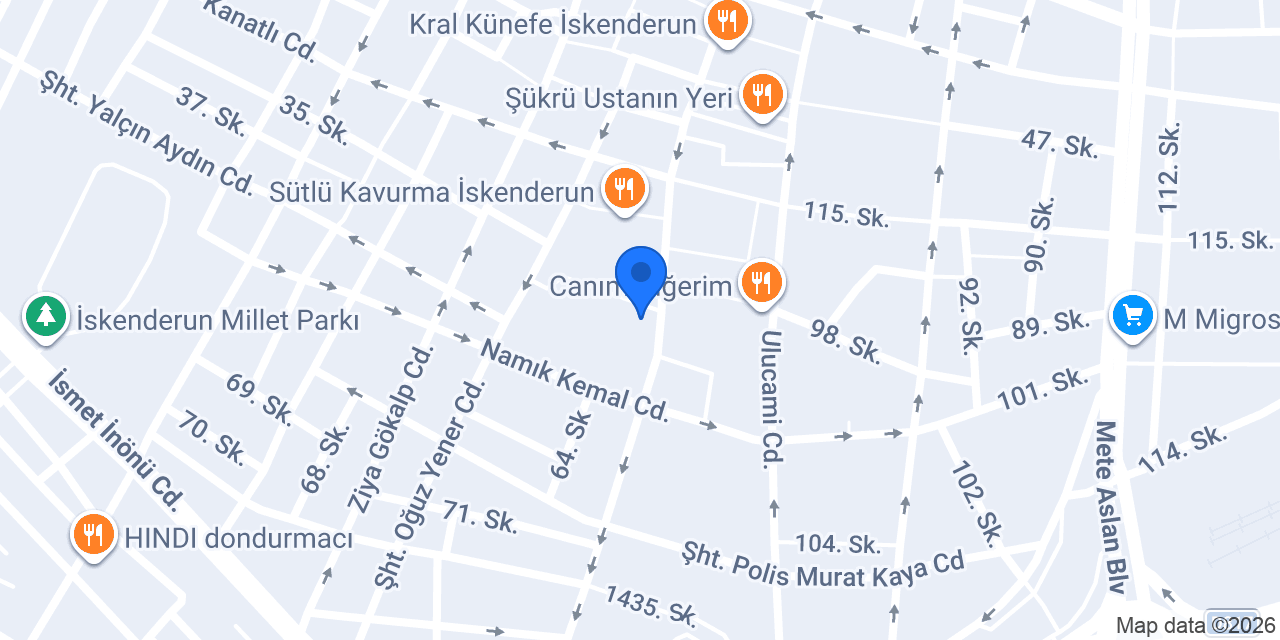 Evshop İskenderun konumu