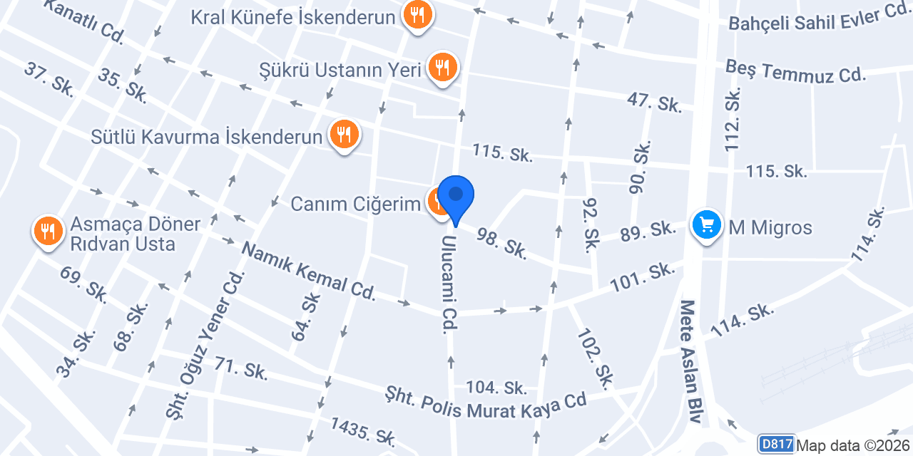 Akgün Optik konumu