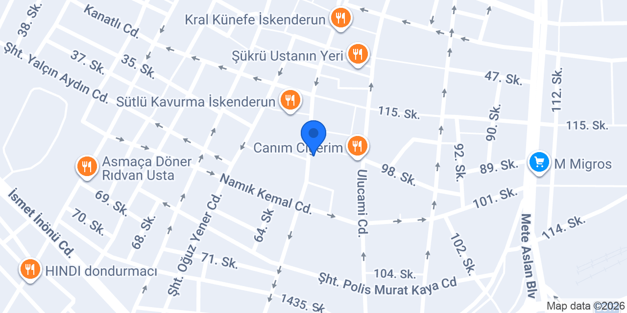 İskenderun Ajans konumu