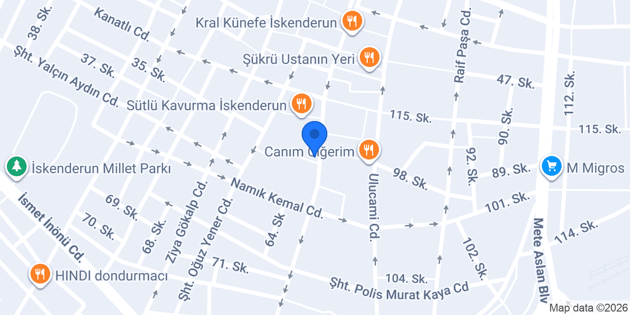 Münire Kuyumculuk konumu