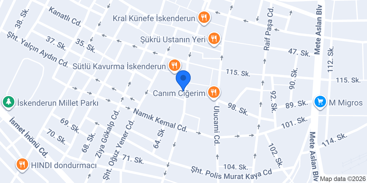 Şerif Optik konumu