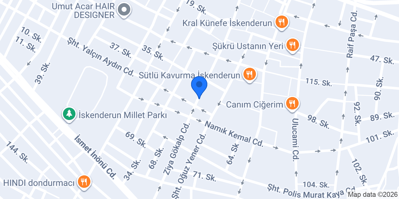 Diamond Palace Apart Otel İskenderun konumu