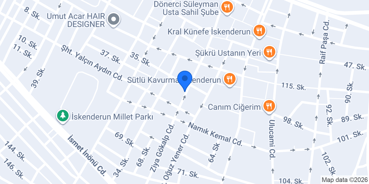 İSKENDERUN TAKSİ konumu