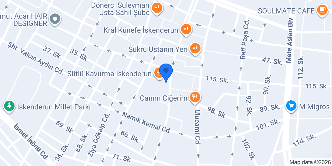 Tudors İskenderun konumu