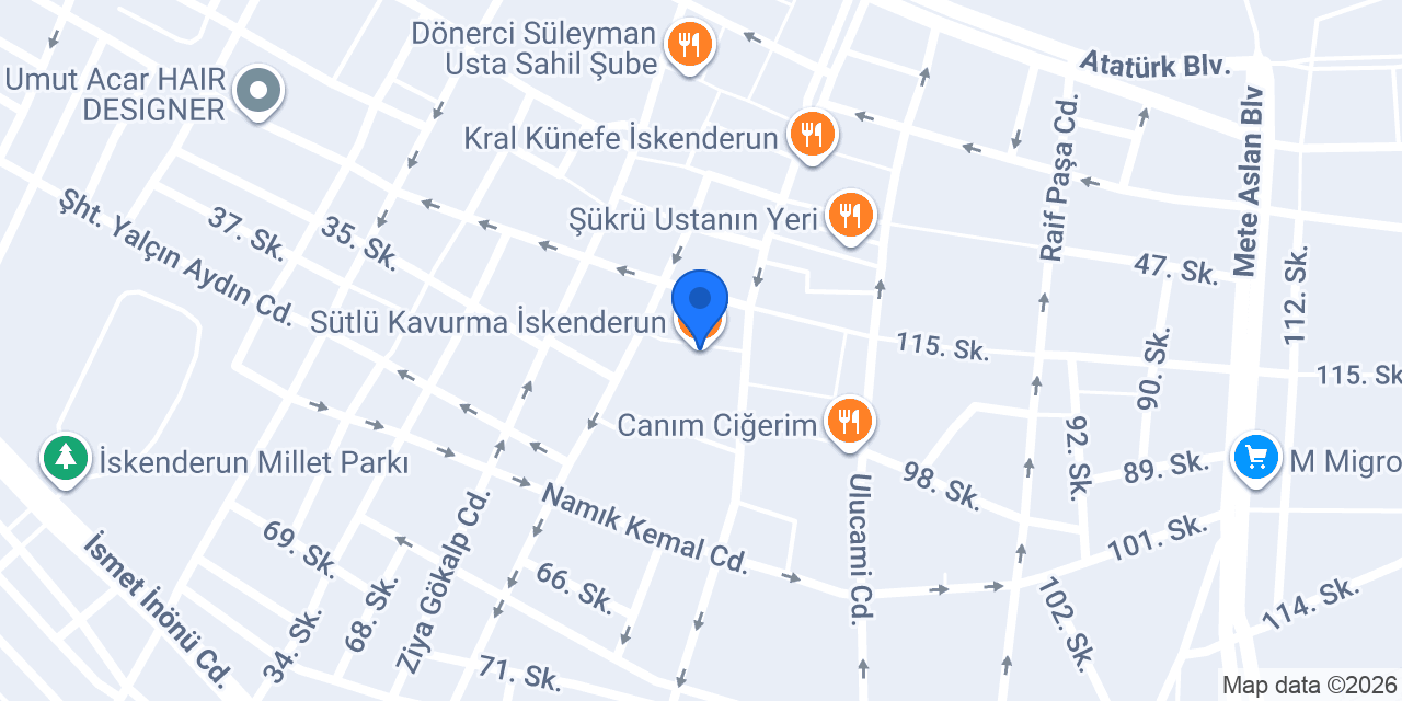 Sütlü Kavurma konumu
