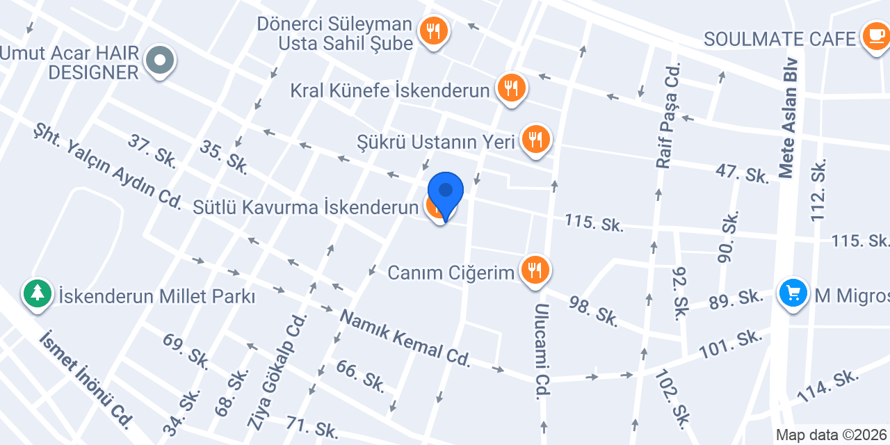 Benim Berberim İskenderun konumu