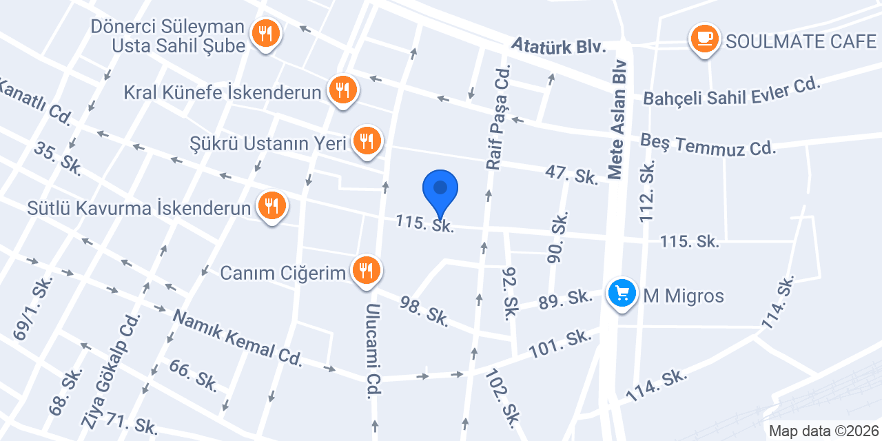 Arzu Kitap Kırtasiye konumu