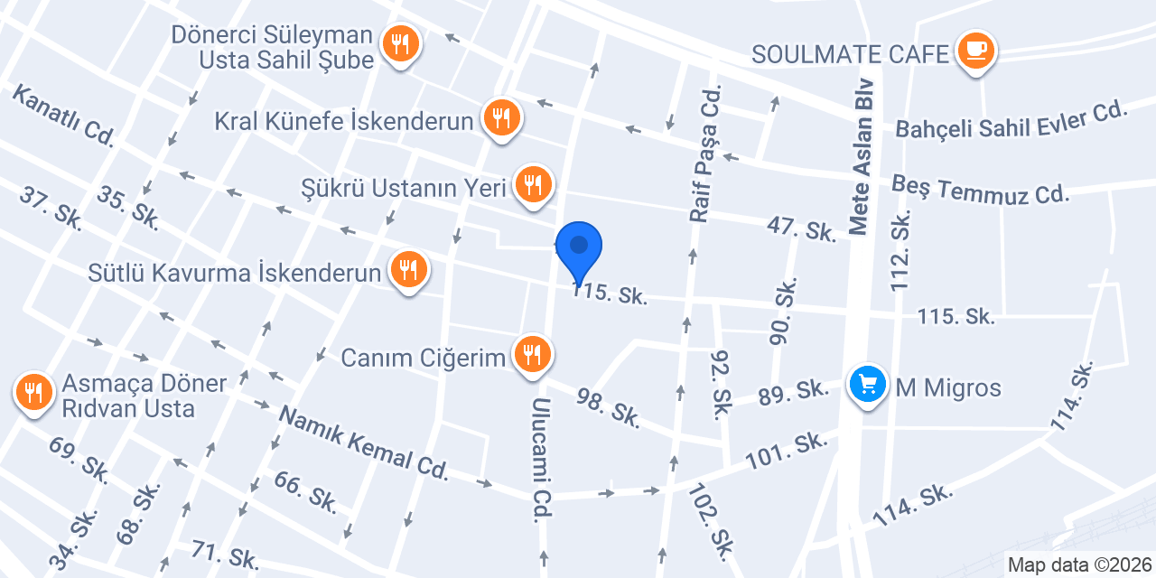 Kayışlar Kasap konumu
