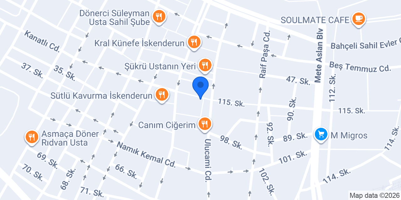 Koca Hukuk Bürosu konumu