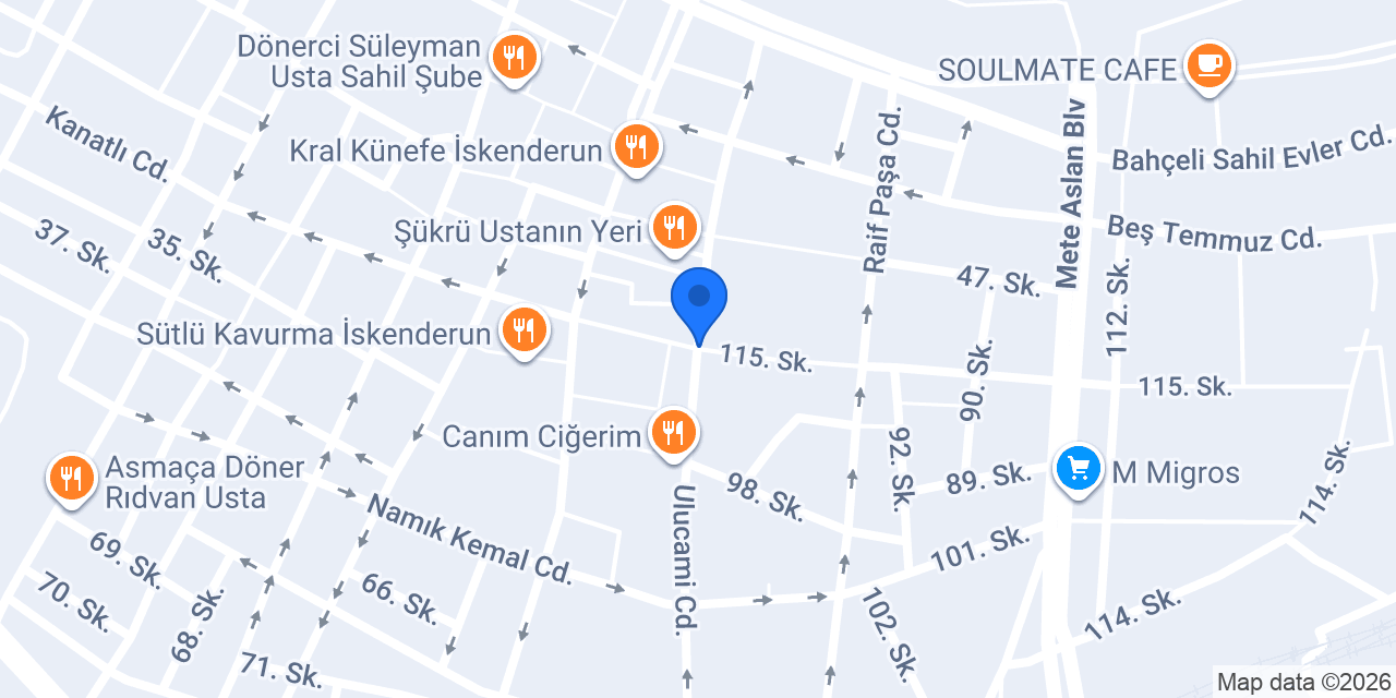 İskenderun Sınav Kurs Merkezi konumu