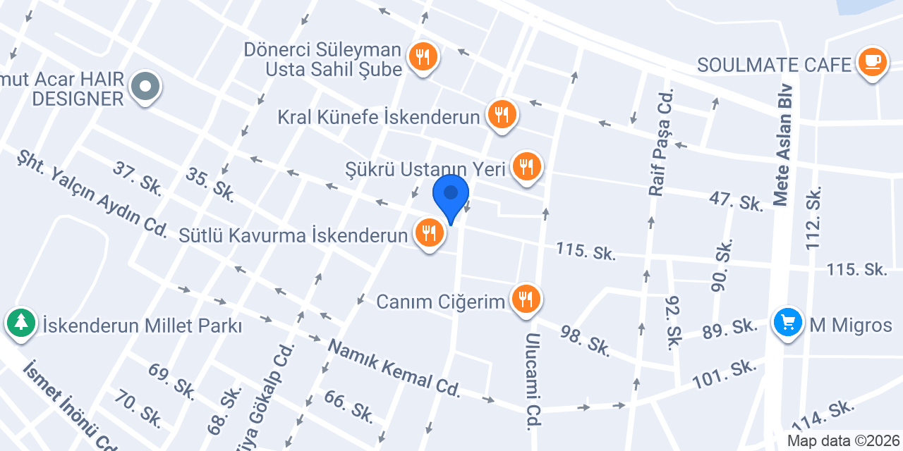 Cadde Onur OPTİK konumu