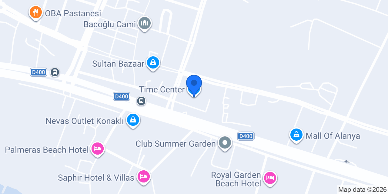 Time Center konumu