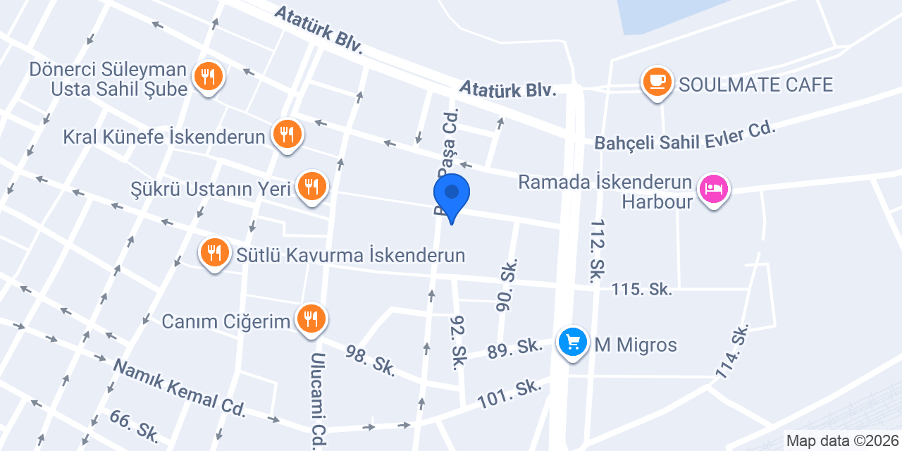 Avukat Mehmet Burak Bakır konumu
