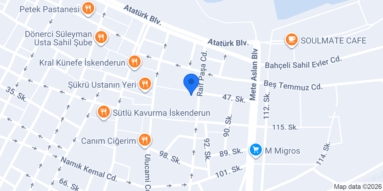 Miray Gümrükleme MERSİN konumu