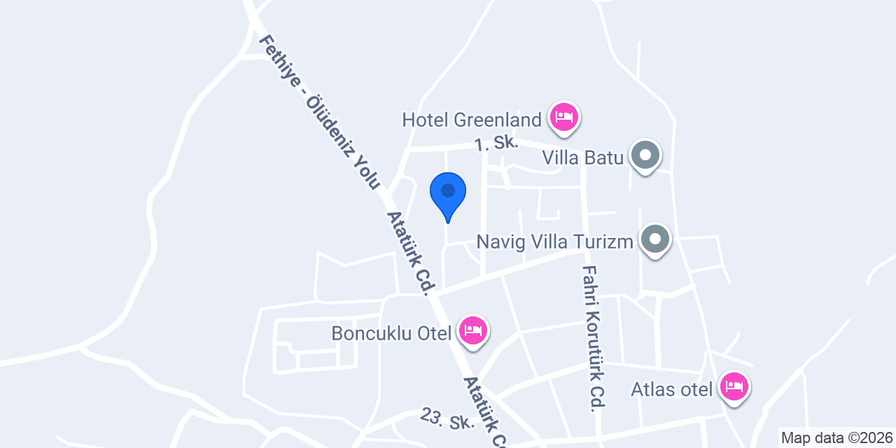 truva villa oludeniz konumu