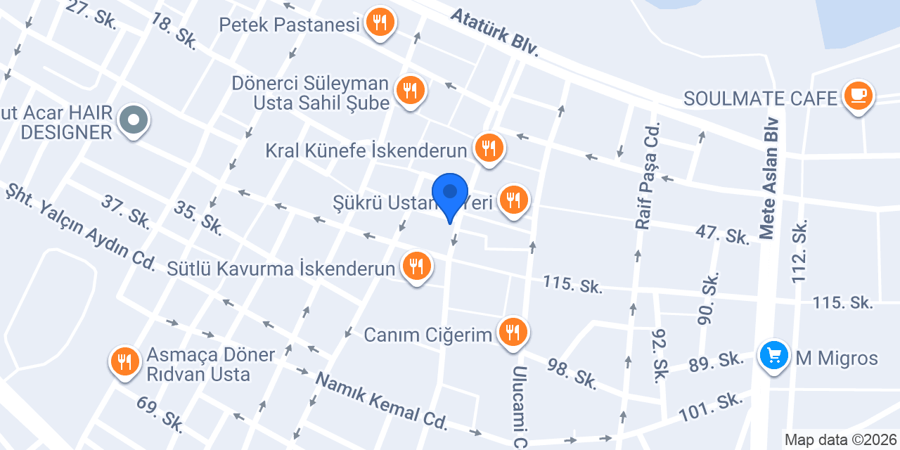 İskenderun Çiçek Evi konumu