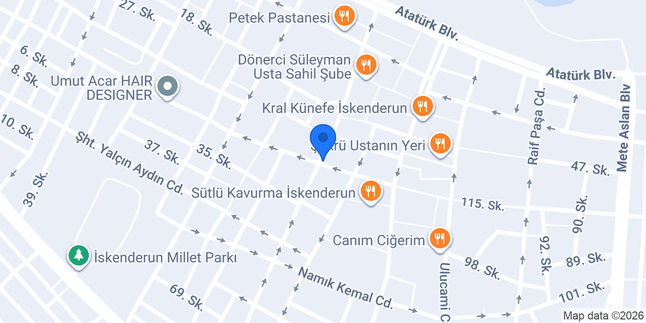 Işıltı çiçek evi konumu