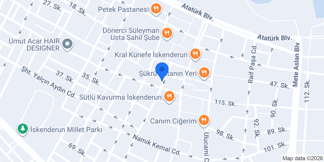 Mustafa Çoban Sigorta - Allianz Yetkili Acentesi - Hatay konumu