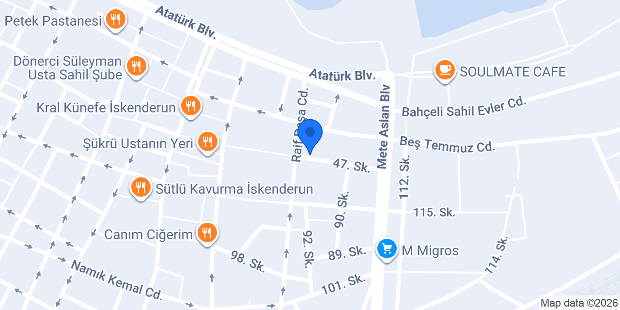 DENİZCE BALIKEVİ RESTORAN konumu