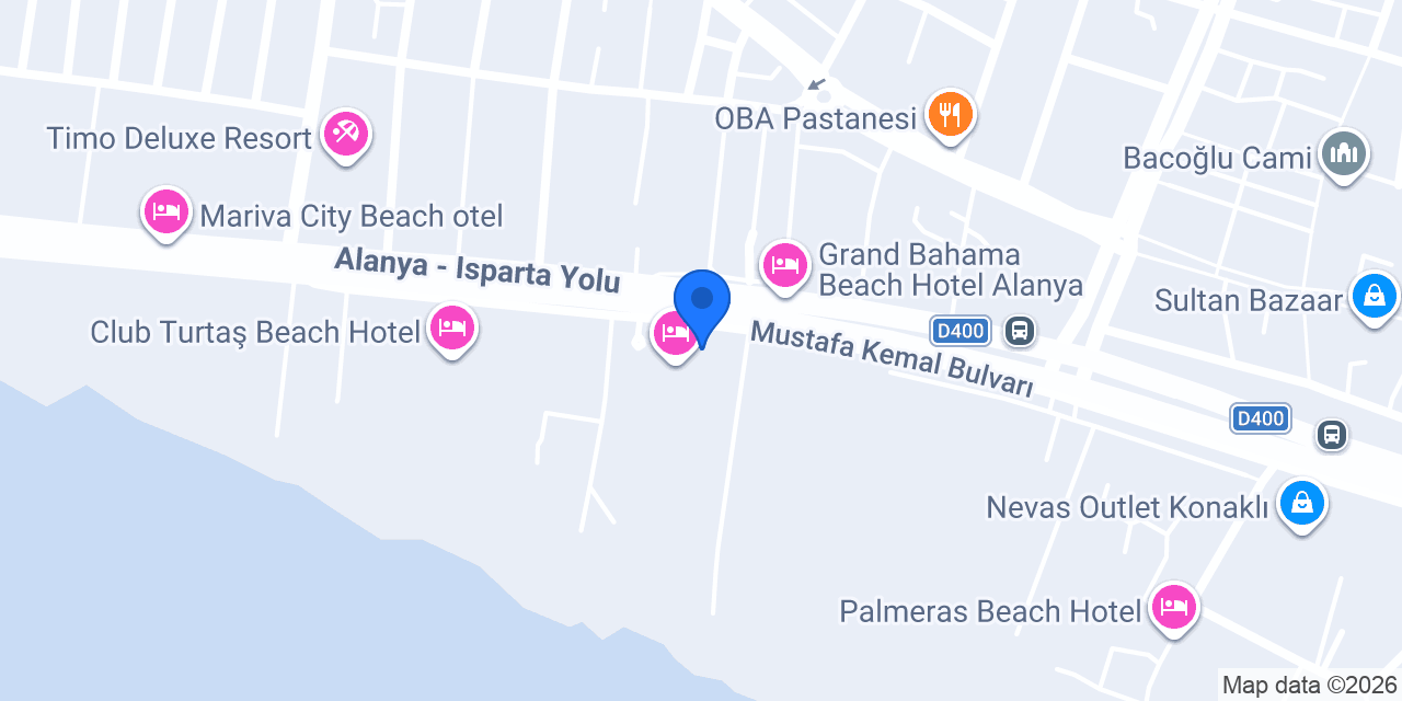 Clover Magic Park Beach Alanya konumu