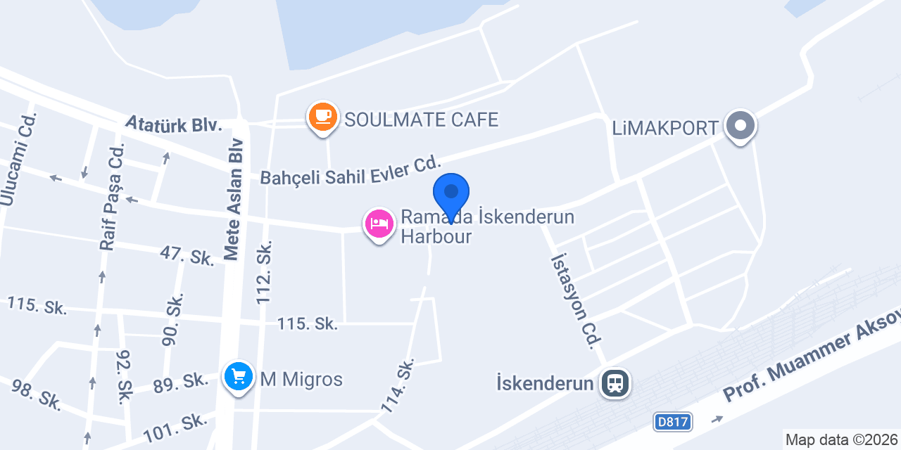 ATABEY GÜMRÜK MÜŞAVİRLİĞİ / İSKENDERUN ŞUBE konumu