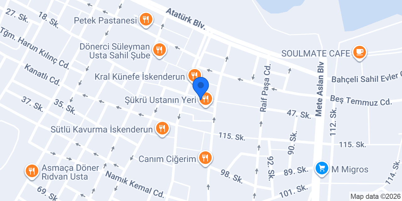İskenderun Fırat Sigorta konumu