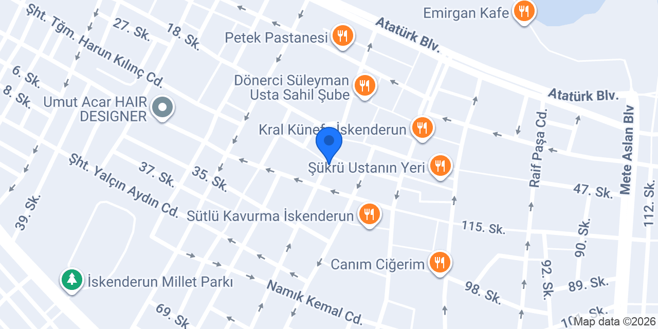 Atlantik Kuru Temizleme konumu