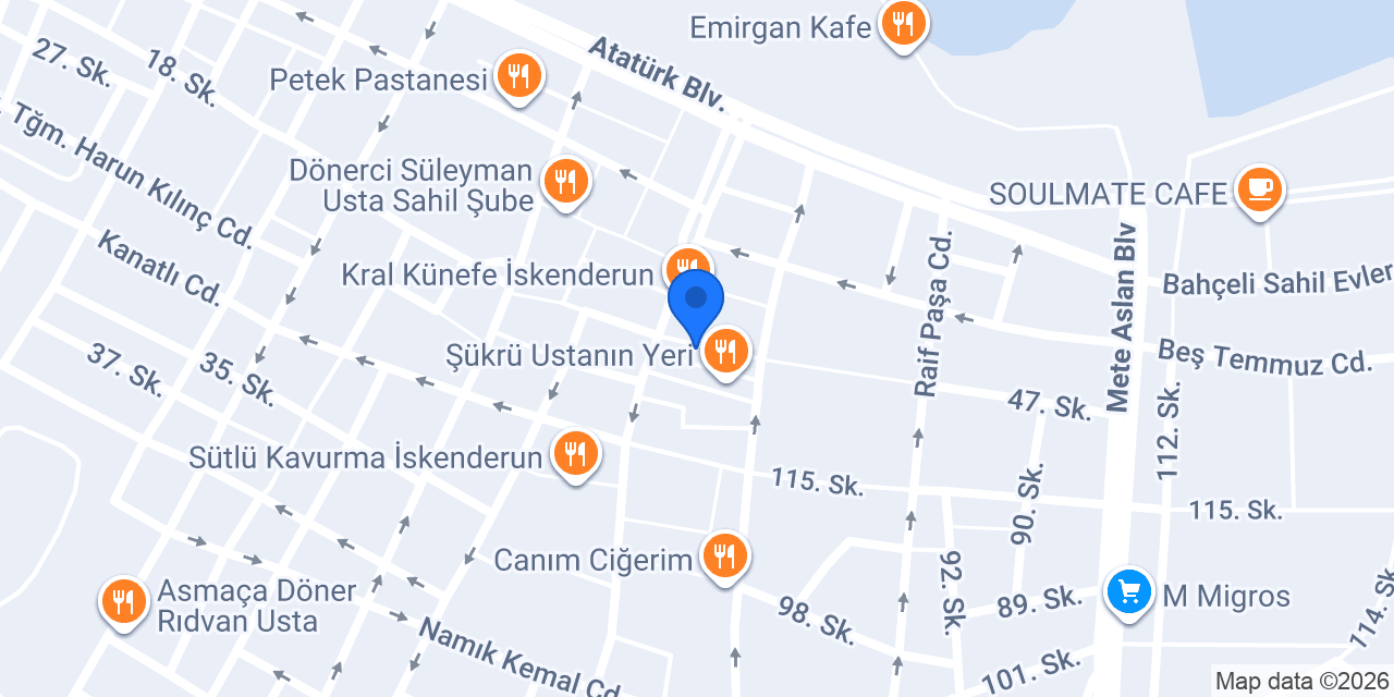 Yeni Lokanta konumu