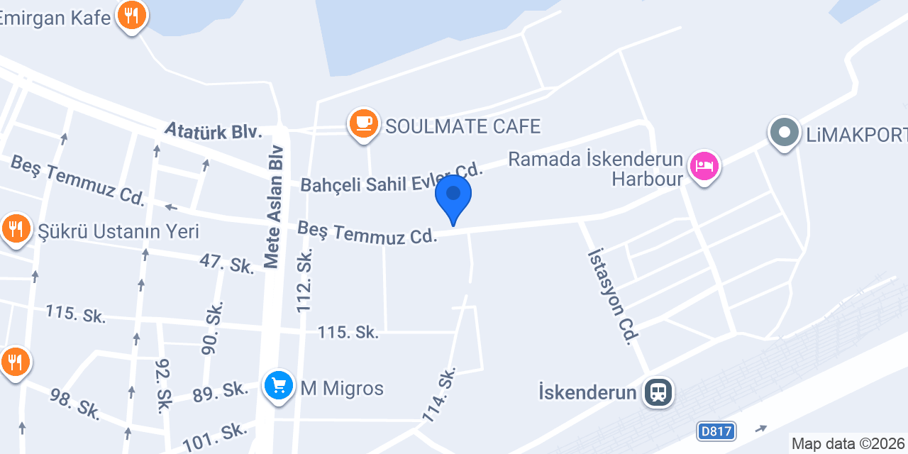 Ramada İskenderun Harbour konumu