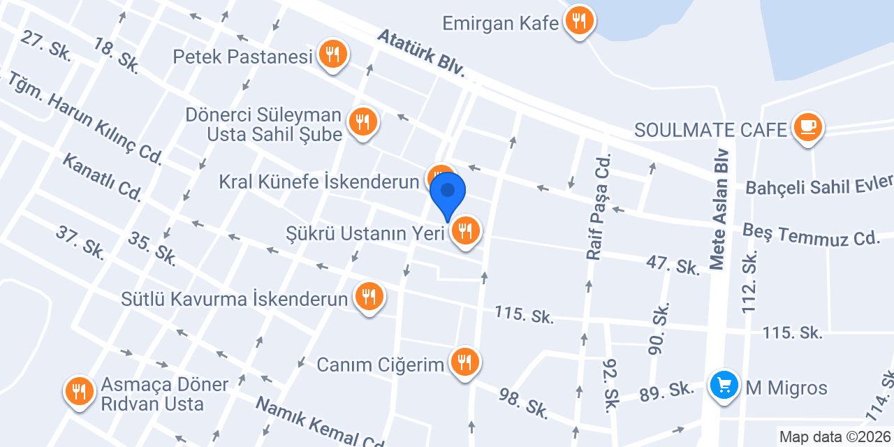 İSKENDERUN VIP HOUSE OTEL konumu