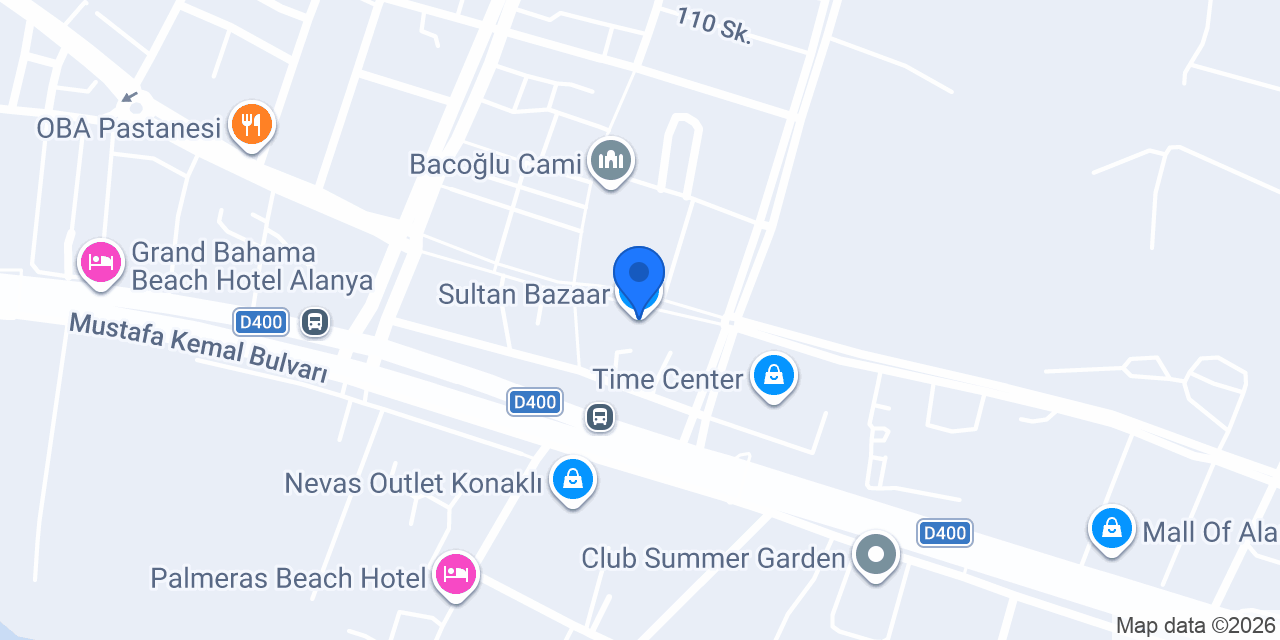 Sultan Bazaar konumu