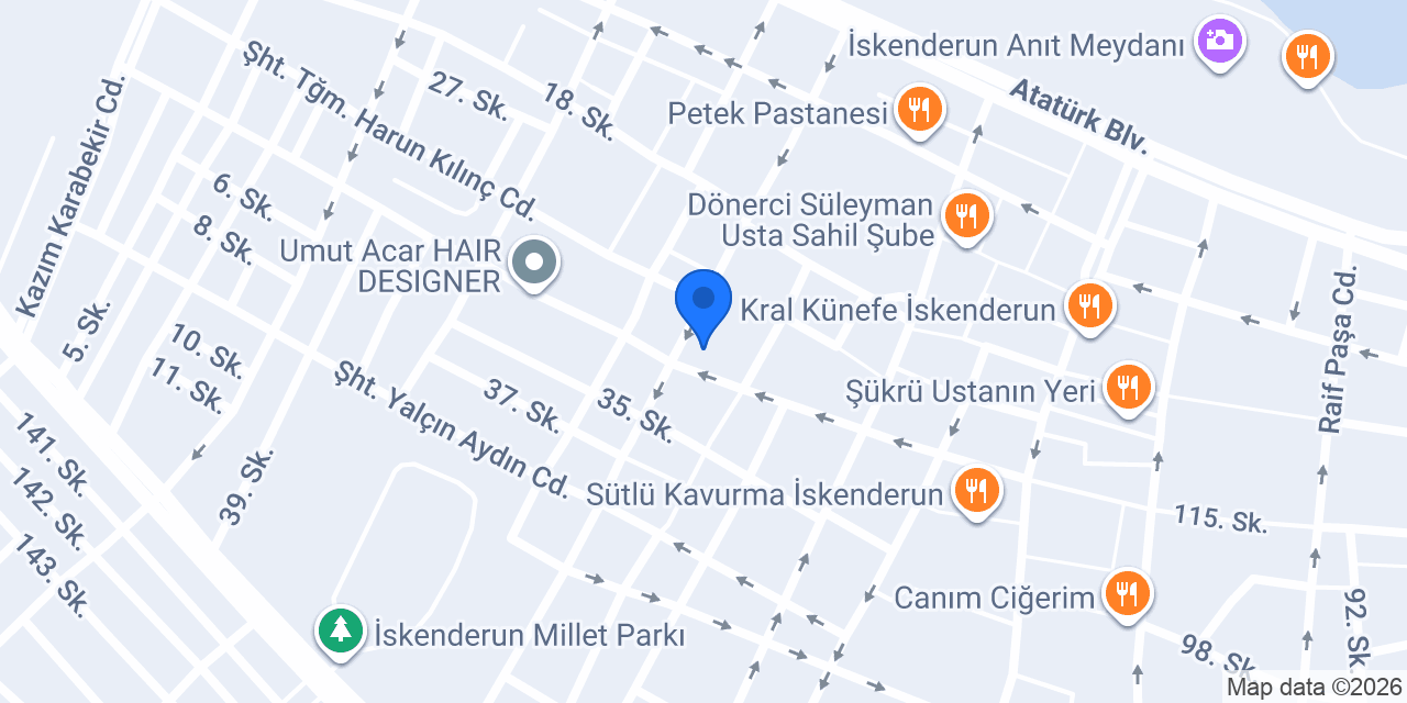 Eftelya Pastanesi konumu