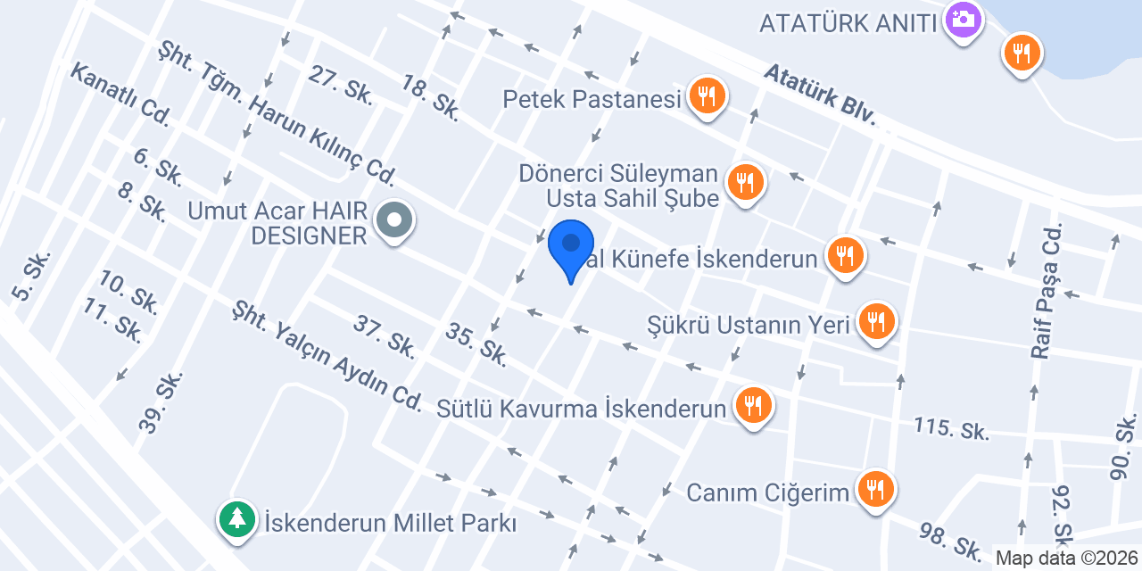 iskenderun Masaj Salonu Relax Spa konumu