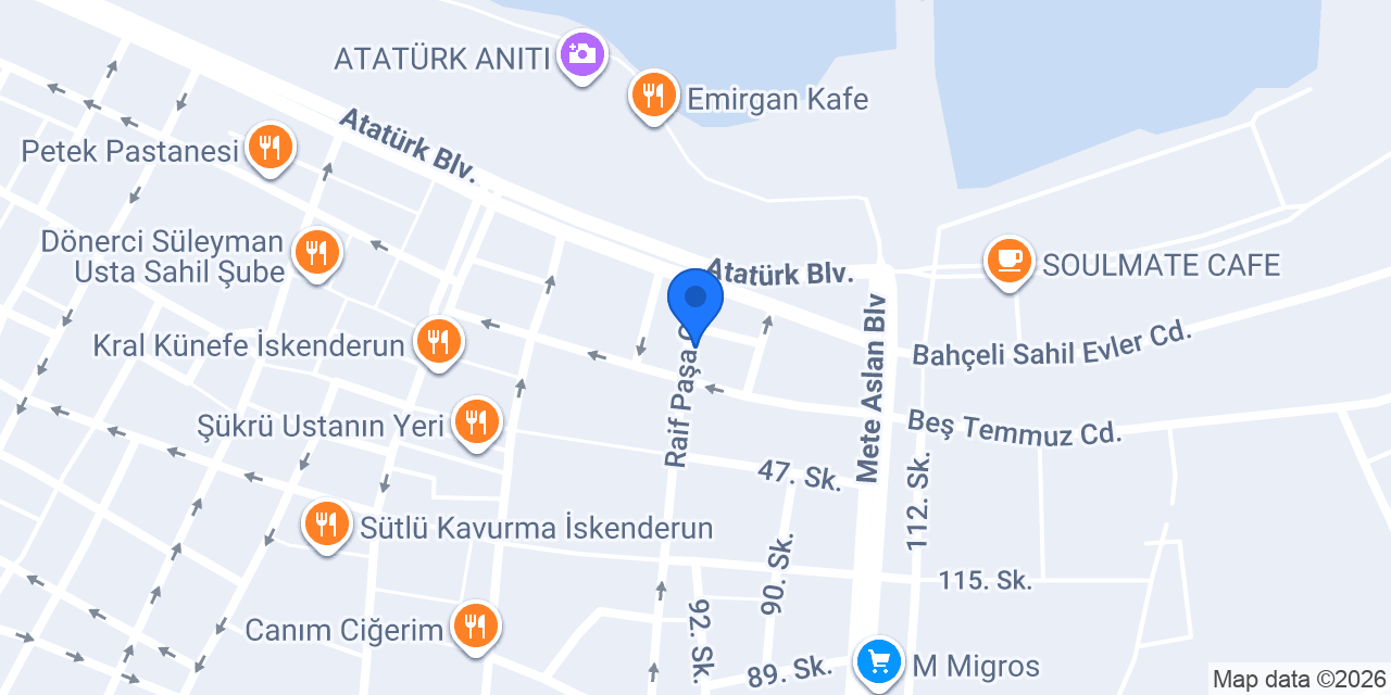 Altin Tabak konumu
