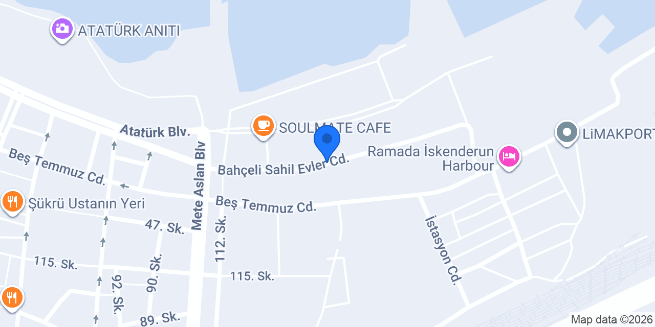 JADE MASAJ SALONU İSKENDERUN konumu
