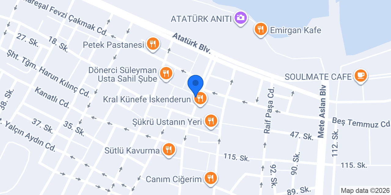 İSKENDERUN TAKSİ konumu