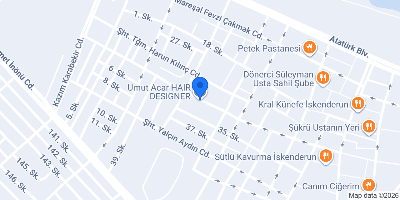Umut Acar HAIR DESIGNER konumu